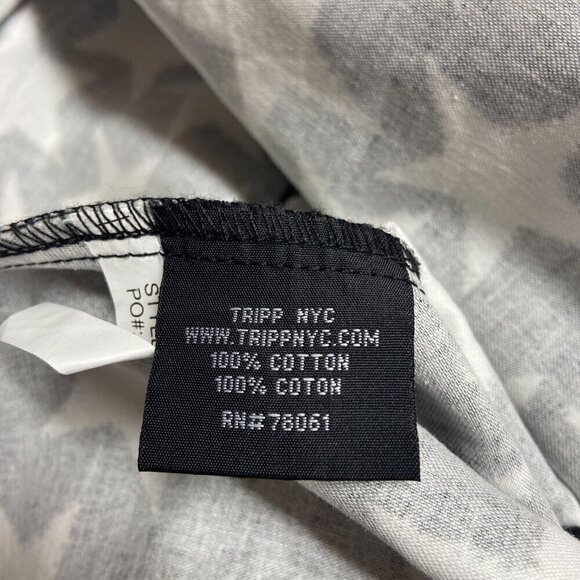 Tripp NYC Star Print Skirt Zipped Closure Detachable Strap Black White XL W NWOT - Picture 9 of 12
